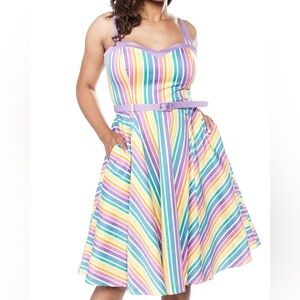 Rainbow Vintage Dress Collectif